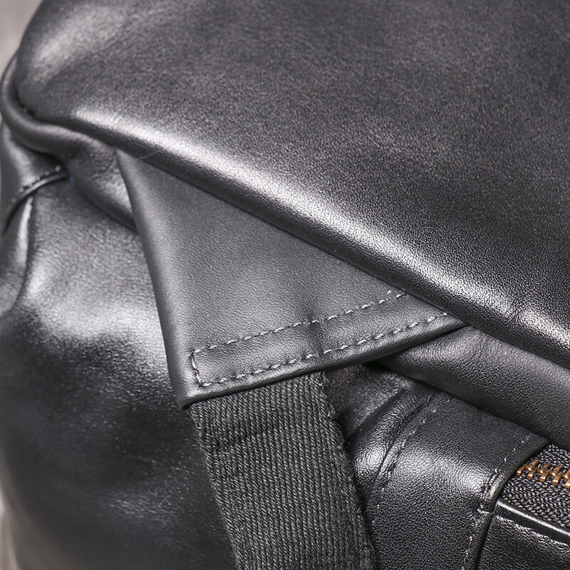 Leder Rucksack Herren groß mit Laptopfach für Uni und Arbeit
