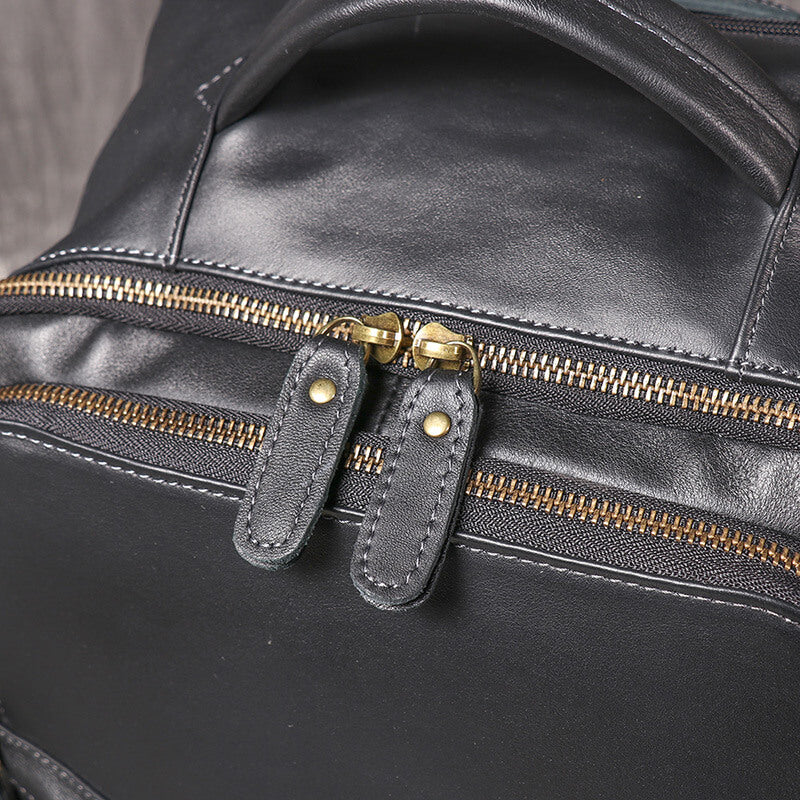 Leder Rucksack Herren groß mit Laptopfach für Uni und Arbeit
