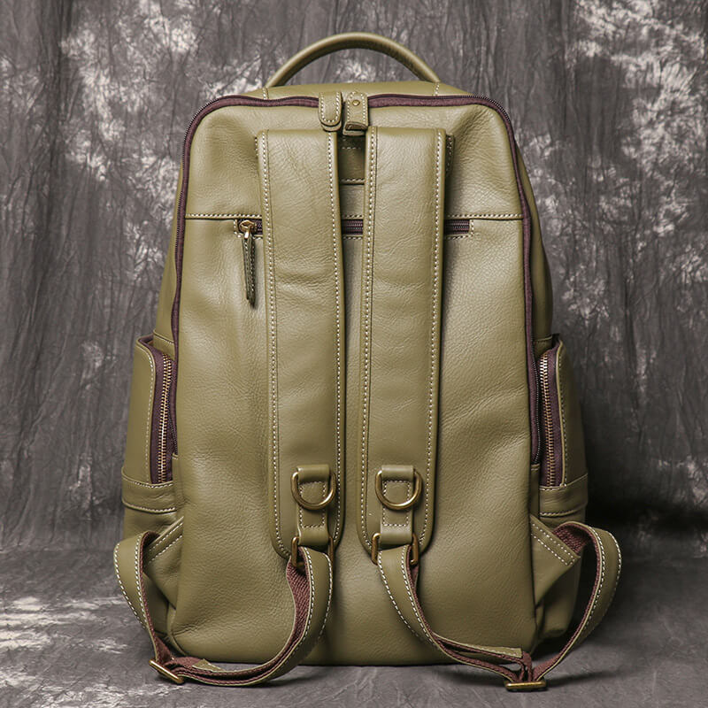 Leder Rucksack Herren groß mit Laptopfach für Uni und Arbeit