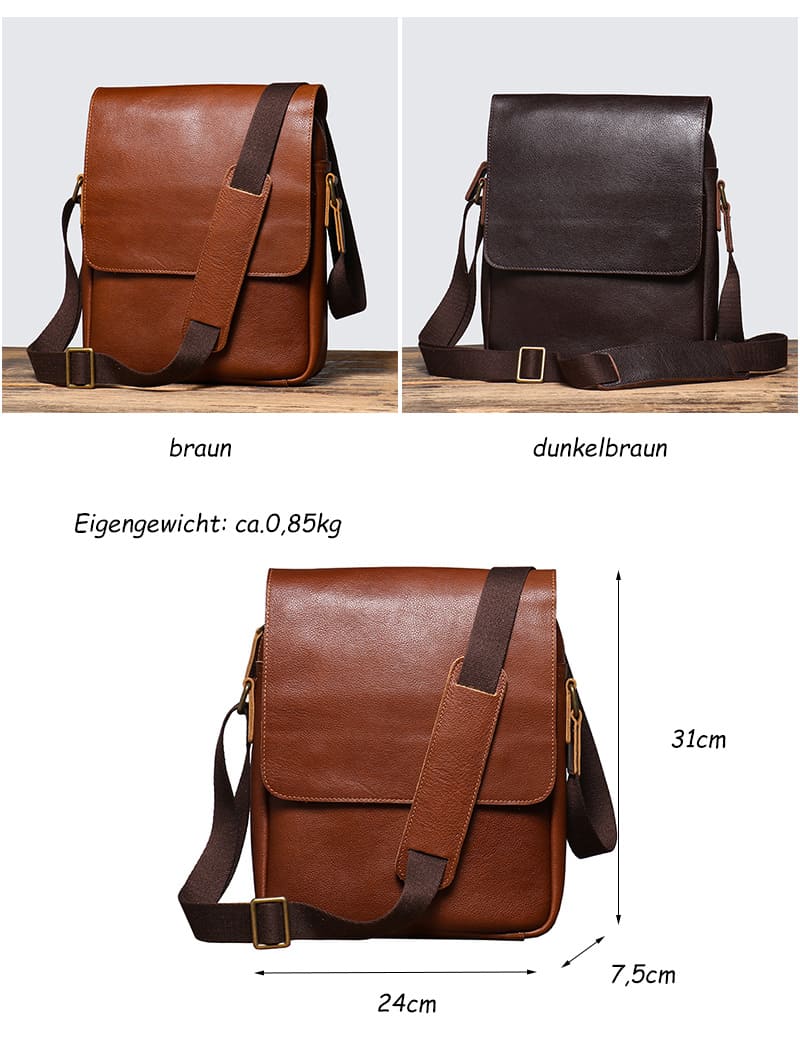 leder umhängetasche herren business