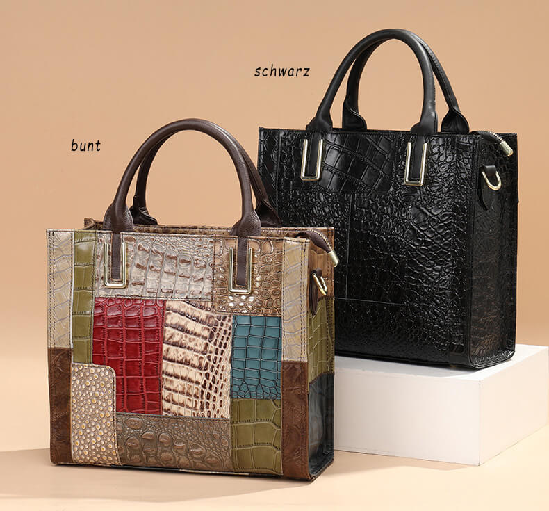 handtasche kroko optik