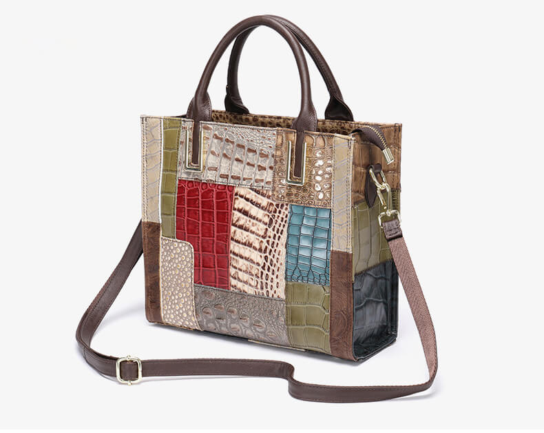 umhängetasche damen leder bunt