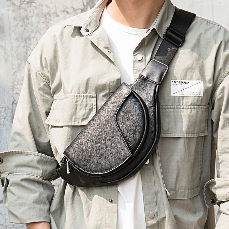 herren bauchtasche schwarz
