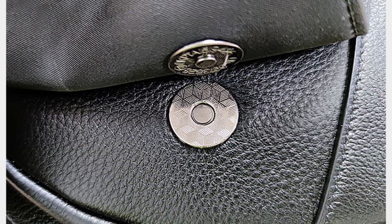 moderne Brusttasche Herren Leder schwarze Hüfttasche Bauchtasche