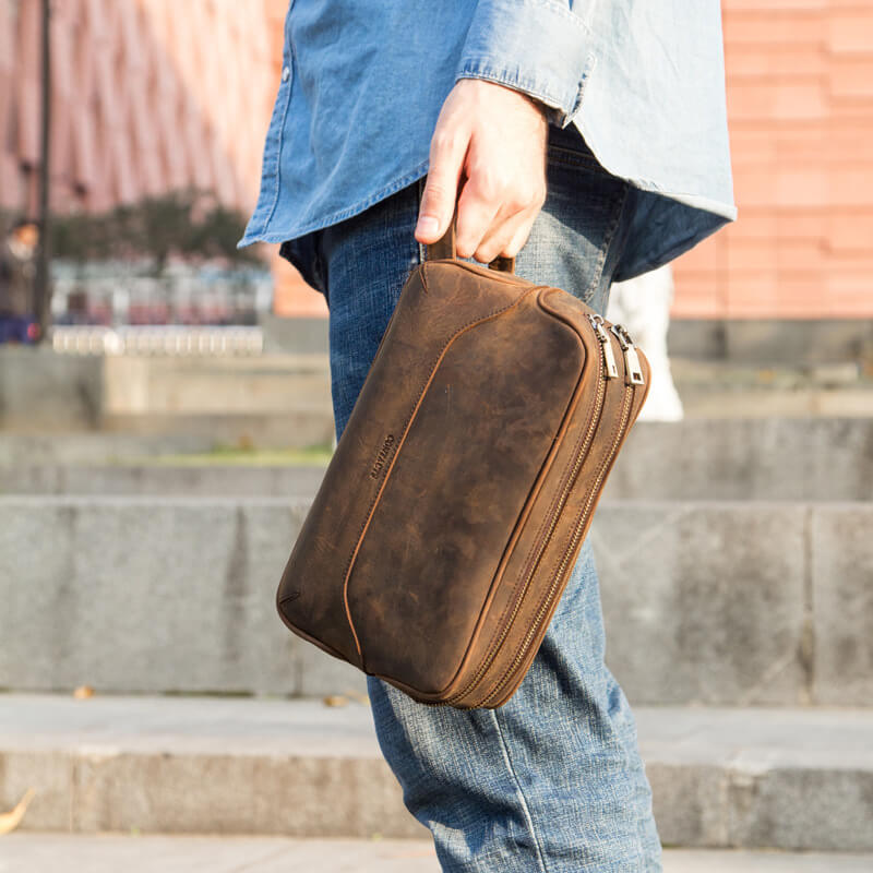 kulturtasche herren leder