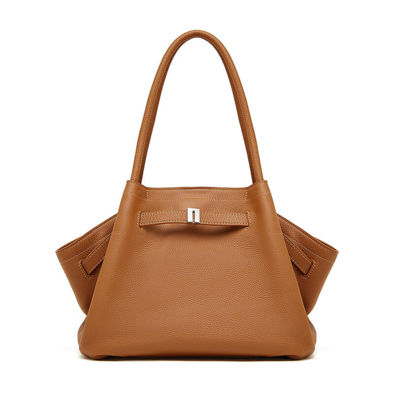schultertasche damen leder braun