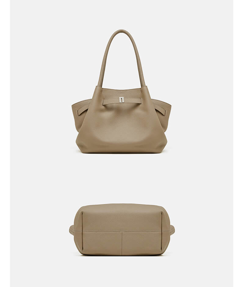 moderne Damen Schultertasche Leder schwarz Handtasche für Freizeit oder Arbeit