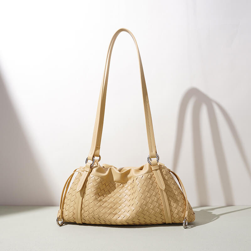handtasche geflochten leder