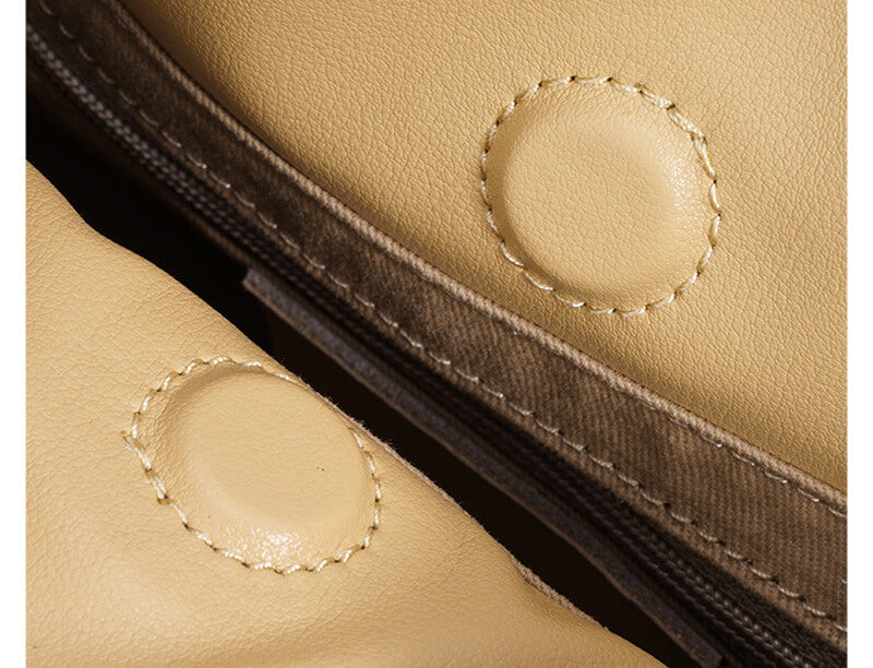 moderne Schultertasche Damen geflochten Leder in 5 Farben