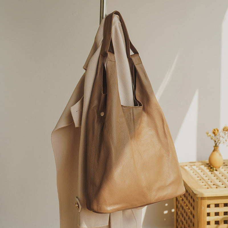 schultertasche damen leder braun