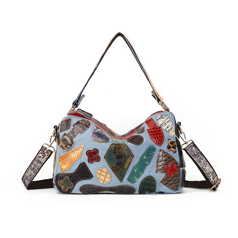 schultertasche patchwork tasche