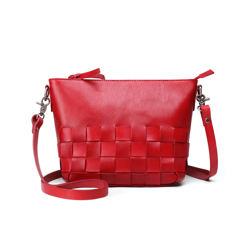 umhängetasche damen leder rot