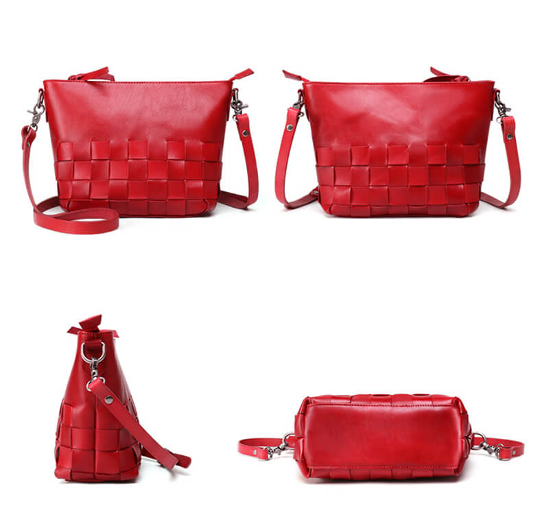 pflanzlich gegerbtes Leder Tasche elegante Umhängetasche Damen Vintage