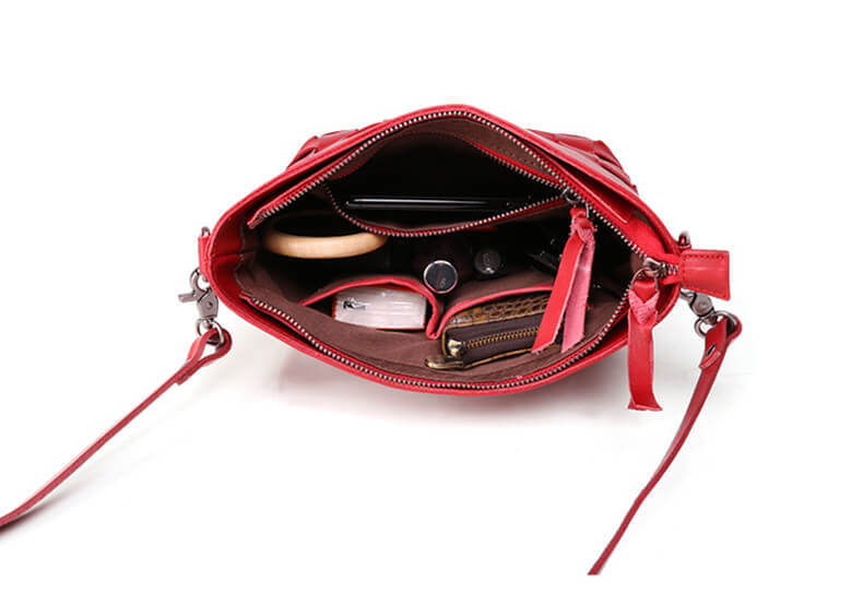 pflanzlich gegerbtes Leder Tasche elegante Umhängetasche Damen Vintage