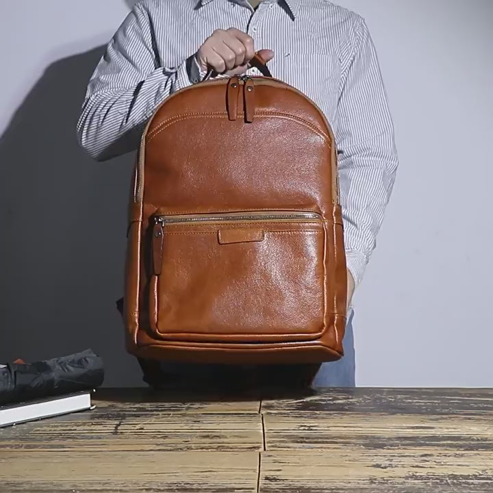 rucksack herren leder