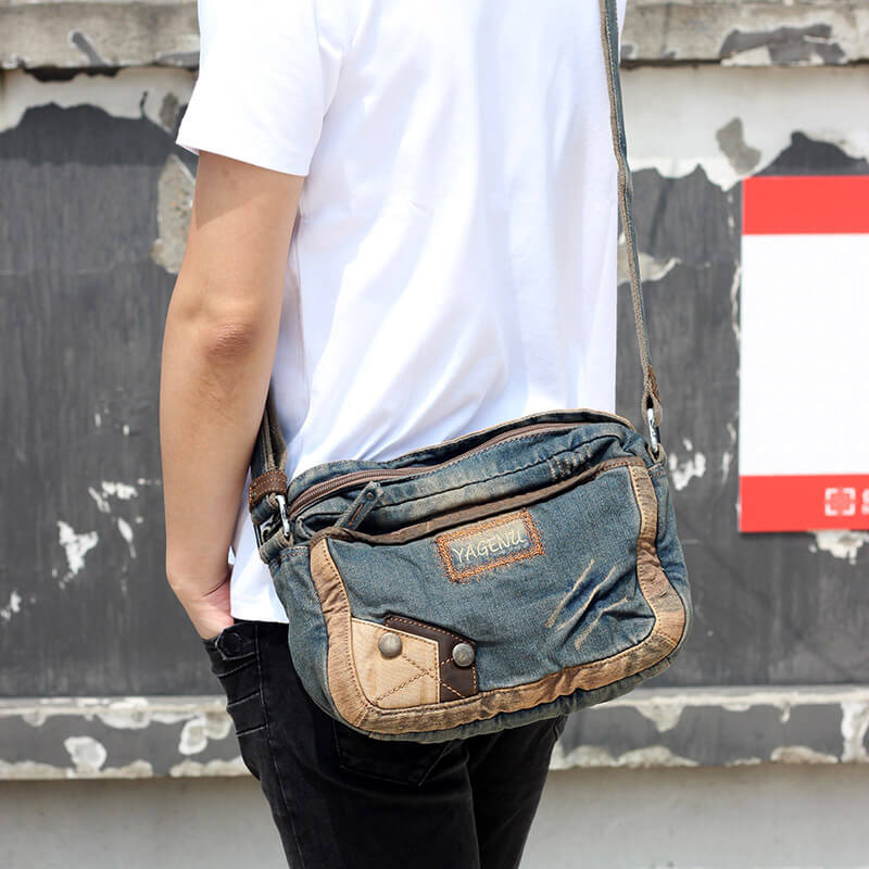 jeans umhängetasche herren