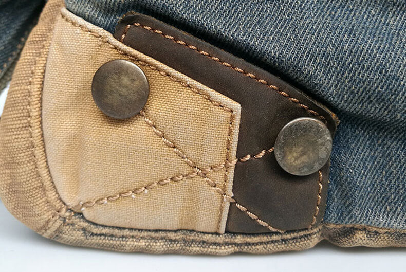 retro Umhängetasche Herren Denim blau Messenger Tasche Männer Jeansstoff