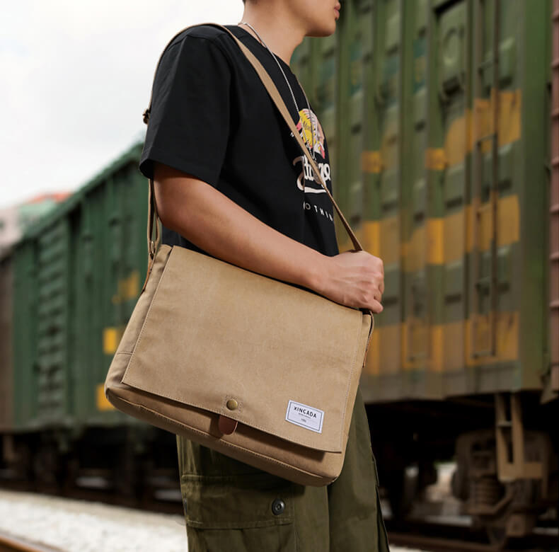 umhängetasche herren canvas