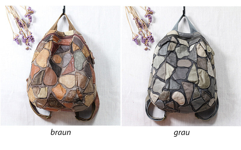 vintage rucksack damen leder