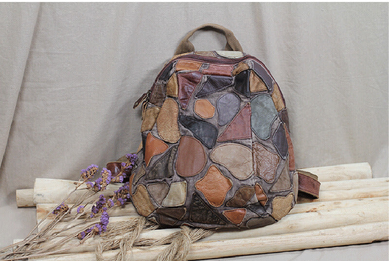 rucksack damen leder braun