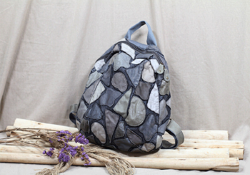 lederrucksack damen grau