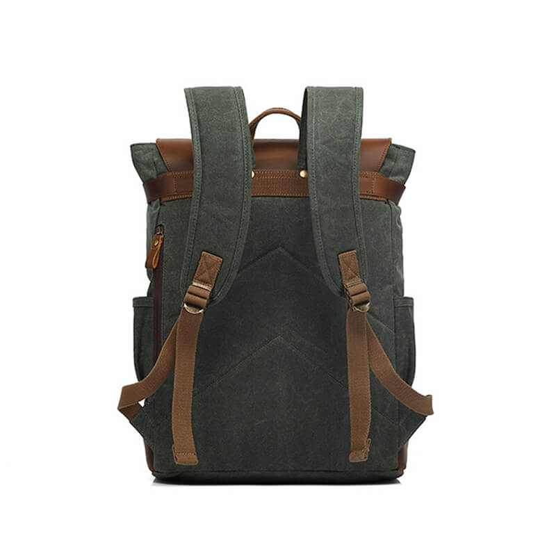 retro Rucksack Herren Reisen aus Canvas für Uni und Outdoor
