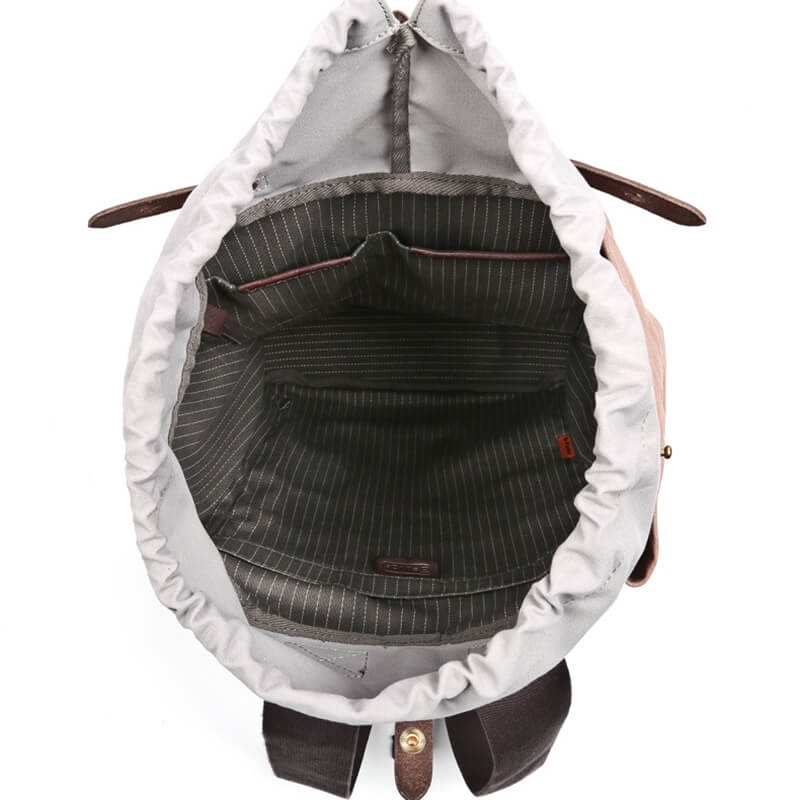 Rucksack Damen aus Canvas Laptopfach für freizeit und Uni in 2 Farben