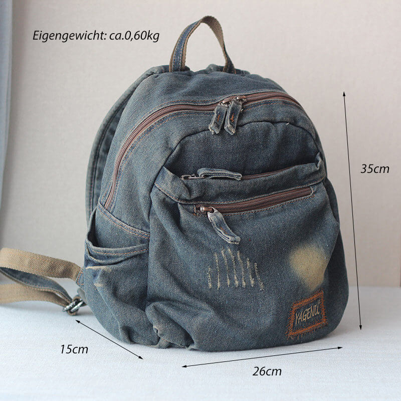 Rucksack Denim für Damen und Herren für Freizeit