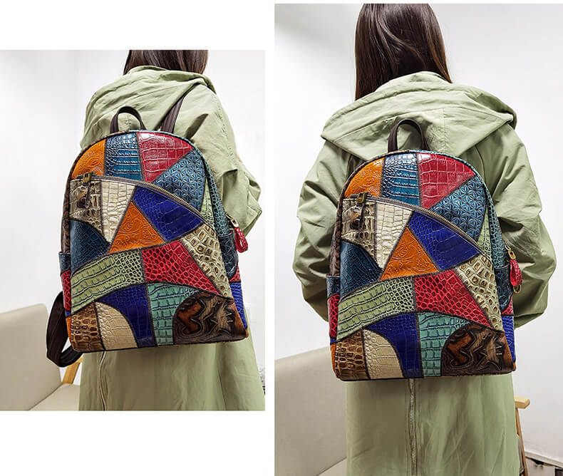 rucksack damen leder laptop