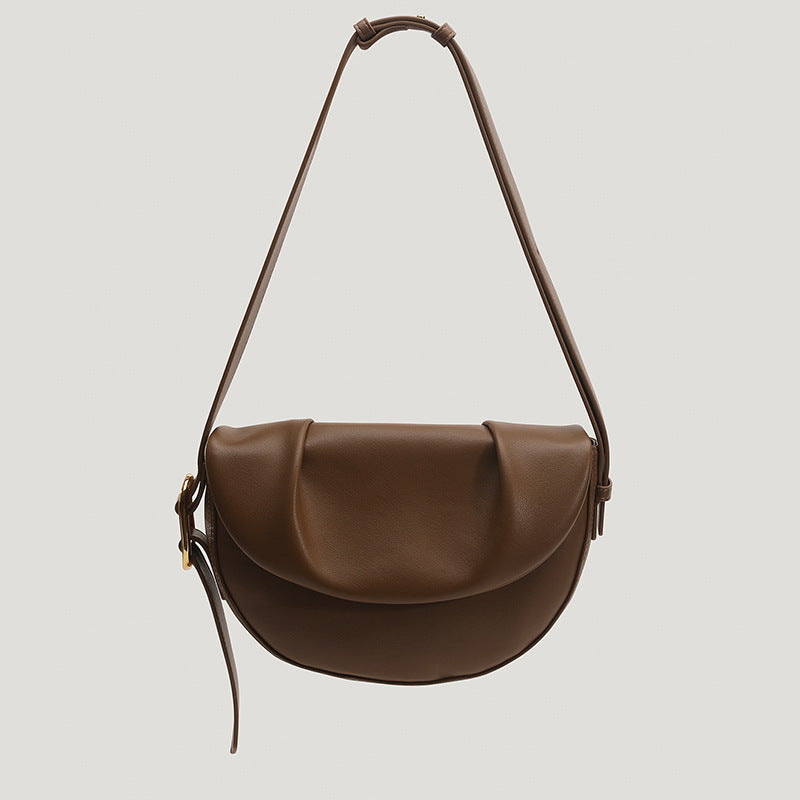 schultertasche damen braun leder