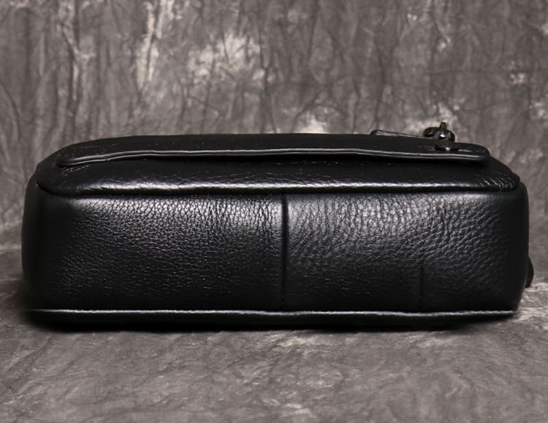 schwarz Handgelenk Clutch Leder Handtasche Herren mit Kartenfächern