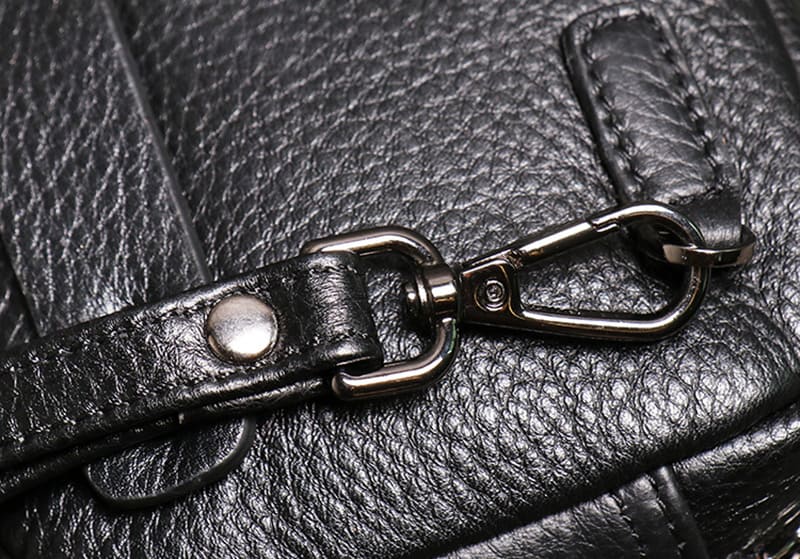 schwarz Handgelenk Clutch Leder Handtasche Herren mit Kartenfächern