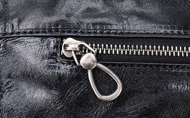 schwarze Umhängetasche Herren weiches Leder für Arbeit