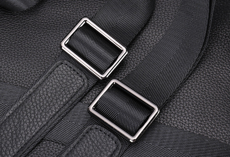schwarzer Rucksack Damen Leder für Alltag lederrucksack Frauen