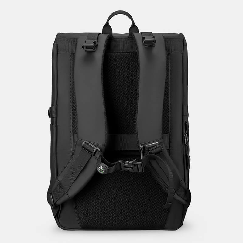 schwarzer Rucksack Herren Oxford wasserdicht großer Reiserucksack