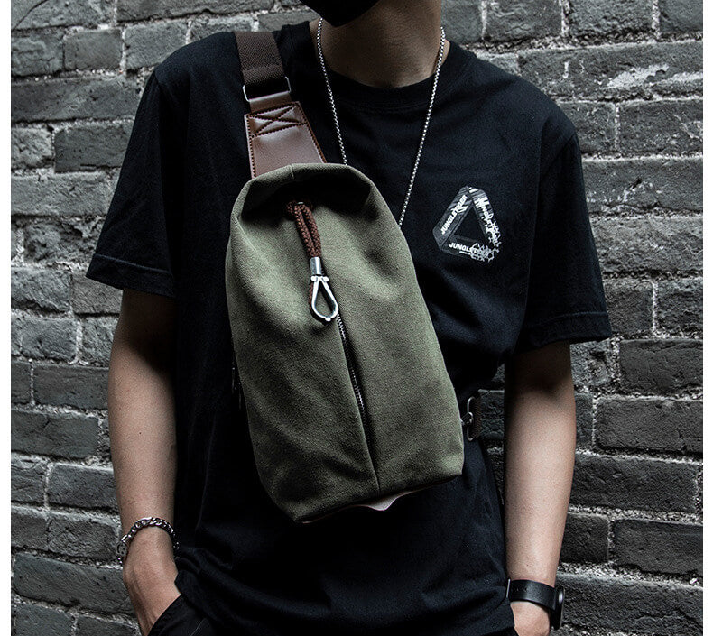 brusttasche herren grün