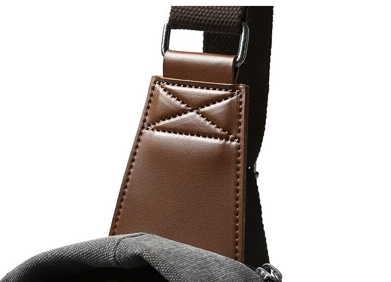 Segeltuch Brustbeutel Herren Umhängetasche Brusttasche Canvas