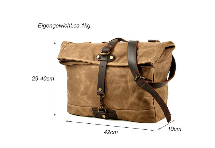 schultertasche herren canvas