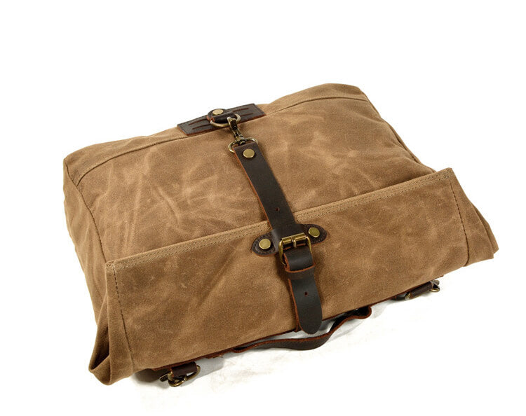 Tasche gewachstes Canvas Outdoor Umhängetasche wasserdicht Herren