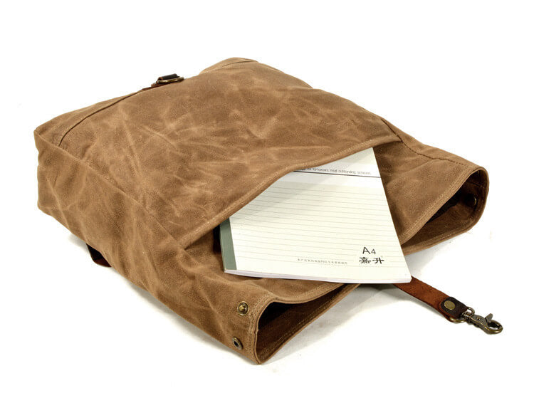 Tasche gewachstes Canvas Outdoor Umhängetasche wasserdicht Herren