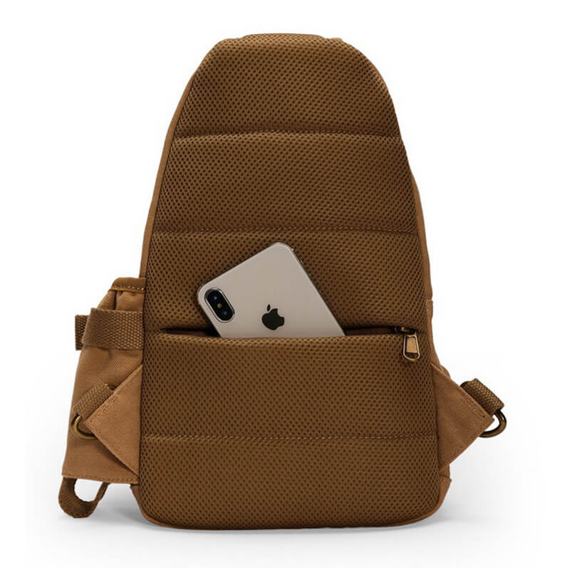 Umhänge Brusttasche Herren Canvas Brustbeutel Männer