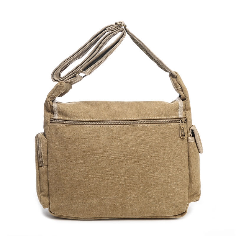 Umhängetasche Herren Canvas Schultertasche für Uni und Reisen