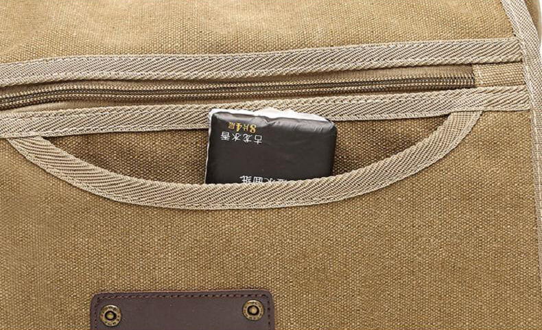 Umhängetasche Herren Canvas Schultertasche für Uni und Reisen