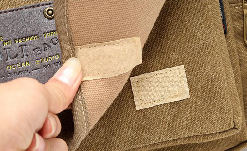 Umhängetasche Herren Canvas Schultertasche für Uni und Reisen
