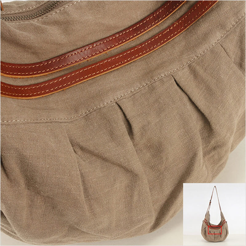Umhängetasche Unisex groß Crossbody bag für Herren und Damen aus Canvas Vintage