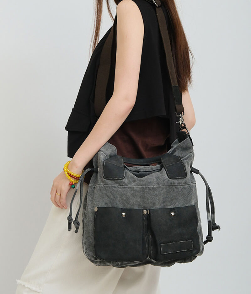 damen handtasche grau