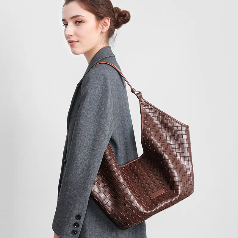 schultertasche damen leder braun