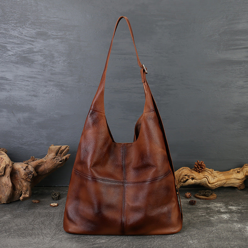 schultertasche ledertasche damen braun vintage