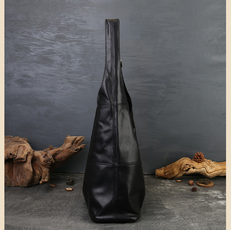 Vintage Damen Schultertasche weiches Leder mit abnehmbarer Innentasche