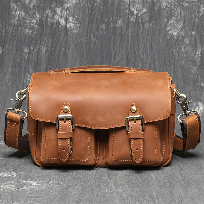 vintage kameratasche leder